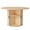 Natural, variant on Hawsaiy 31.5" Round Dining Table for 2 with Sliding Door Storage Base, Space-Saving Waterproof Scratch-Resistant Wood Top, Modern Farmhouse Kitchen Table, Walnut