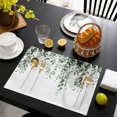 thumbnail image 3 of Green Eucalyptus Placemats Set of 12, Weeping Botanical Leaf Watercolor Placemats for Dining Table, Place Mats for Kitchen Tabletop, Waterproof Wipeable Dining Table Mats Set, 3 of 9