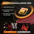 thumbnail image 6 of 2PCS Amber Lens Front/Rearr Side Marker Light Fender Light Turn Signal Light Turn Warning Light with Amber LED For 1985-1995 Chevrolet C10/20/30 G10 G20 G30 P20 P30 GMC G1500 G2500 G3500 P2500 P3500, 6 of 7