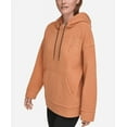 thumbnail image 4 of Calvin Klein Performance Women S Embroidered Fleece Hoodie - Burnt Gngr, 4 of 7