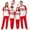 #4, variant on XUNKUSGA Matching Family Christmas Pajamas Set Classic Print Short Sleeve Top and Long Pants Sleepwear sets Matching Xmas Jammies for Family Photoshoot Home Lounging,Size 9-10 Years