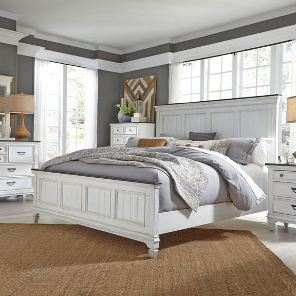 Liberty Furniture Allyson Park Cali King Bed Dresser Mirror Chest Nightstand