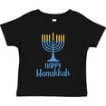 thumbnail image 3 of Inktastic Happy Hanukkah with Blue Menorah Boys or Girls Toddler T-Shirt, 3 of 5
