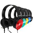 thumbnail image 1 of Auriculares para el aula, paquete de 10 a granel, variedades de colores para estudiantes en la oreja, cómodos auriculares giratorios para biblioteca, escuela, avión, niños, para aprendizaje en línea y, 1 of 5