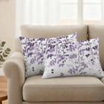 thumbnail image 3 of Outdoor Waterproof Pillow Covers Rustic Gradient Purple Leaves Decorative Throw Pillow Protectors,Pillowcase Cushion Cases for Patio Sofa Garden Couch,20x12in,Pack of 2, 3 of 14