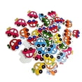 thumbnail image 1 of jifeng 50 Assorted Car Shape Wood 2 Hole Button Embellishments For Sewing Scrapbook, 1 of 7