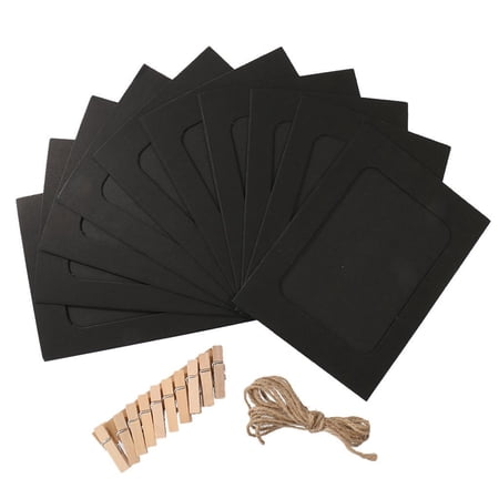 10 Pcs Kraft Paper Photo Frames with String Lights Wall Decoration Clips for Collage Albums and Picture Display 10 Pcs Kraft Paper Photo Frames with String Lights Wall Decoration Clips for Collage Albums and Picture Display