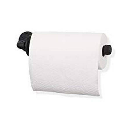 Rustic State Sturdy Iron Pipe Paper Towel Holder Wall Mounts Or