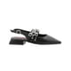 thumbnail image 4 of Balerina Flat Salamandra Estoperol Formal Broche Color Negro negro 24, 4 of 7