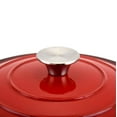 thumbnail image 7 of Hamilton Beach 5.5 Quart Enameled Cast Iron Covered Round Dutch Oven Pot, Red, 7 of 7