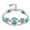 Silver#2, variant on 925 Silver Tibetan Turquoise Open Bangle Cuff Bracelet Women Wedding Jewelry-Silver#1