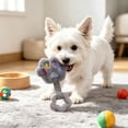 thumbnail image 5 of Plush Dog Chew Toy Paw Shaped Squeaky Puppy Play Toy Stuffed Plush Teething Toy With Rubber Ring Interactive Pet Play Toy For Small Medium Dogs, 5 of 8
