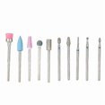 thumbnail image 2 of 10 Pcs / Set Alloy Steel Nail Art Drill Polishing Head Kit Nail Drill Machine Accessories 02#, 2 of 5