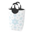 thumbnail image 1 of XMXY Stars Snow Background Rectangular Laundry Basket Organizer , Collapsible Folding Tall Clothes Hampers for Laundry with Handles, 1 of 6