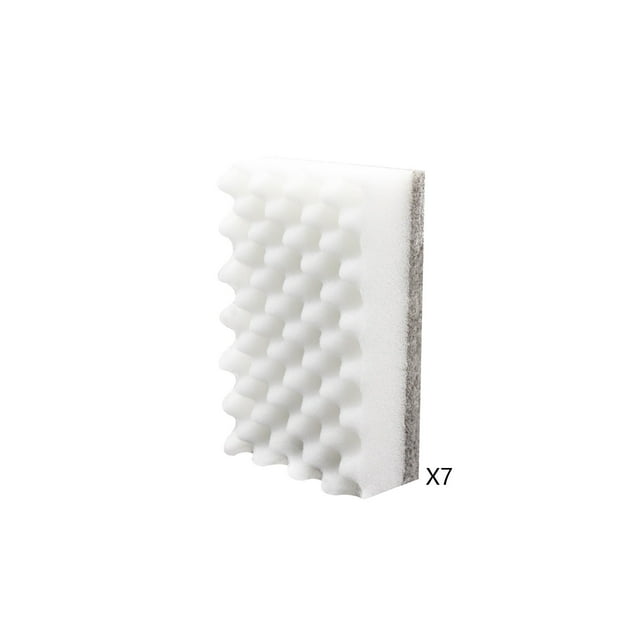 Ohufall 7Pcs Wave Shape Double Sided Dishwashing Sponge Kitchen Non Scratch Scrub Sponges For Pot Household Cleaning