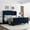 Navy Blue, variant on Full Tufted Platform Bed Frame – 4 Storage Drawers, Headboard with Charging Station, Wood Slats, No Box Spring Needed, Easy Setup, Navy Blue