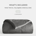 thumbnail image 3 of Breathable Cool Comforter All Season Lightweight Down-Alternative Solid Gray for King Size Bedding by Comfort Canopy, 3 of 9