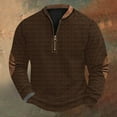 thumbnail image 1 of Blusas y camisas de manga larga con cuello redondo Sudadera con capucha de cuello redondo para hombre Jersey estampado Blusa de poliéster de manga larga para hombre, 1 of 4
