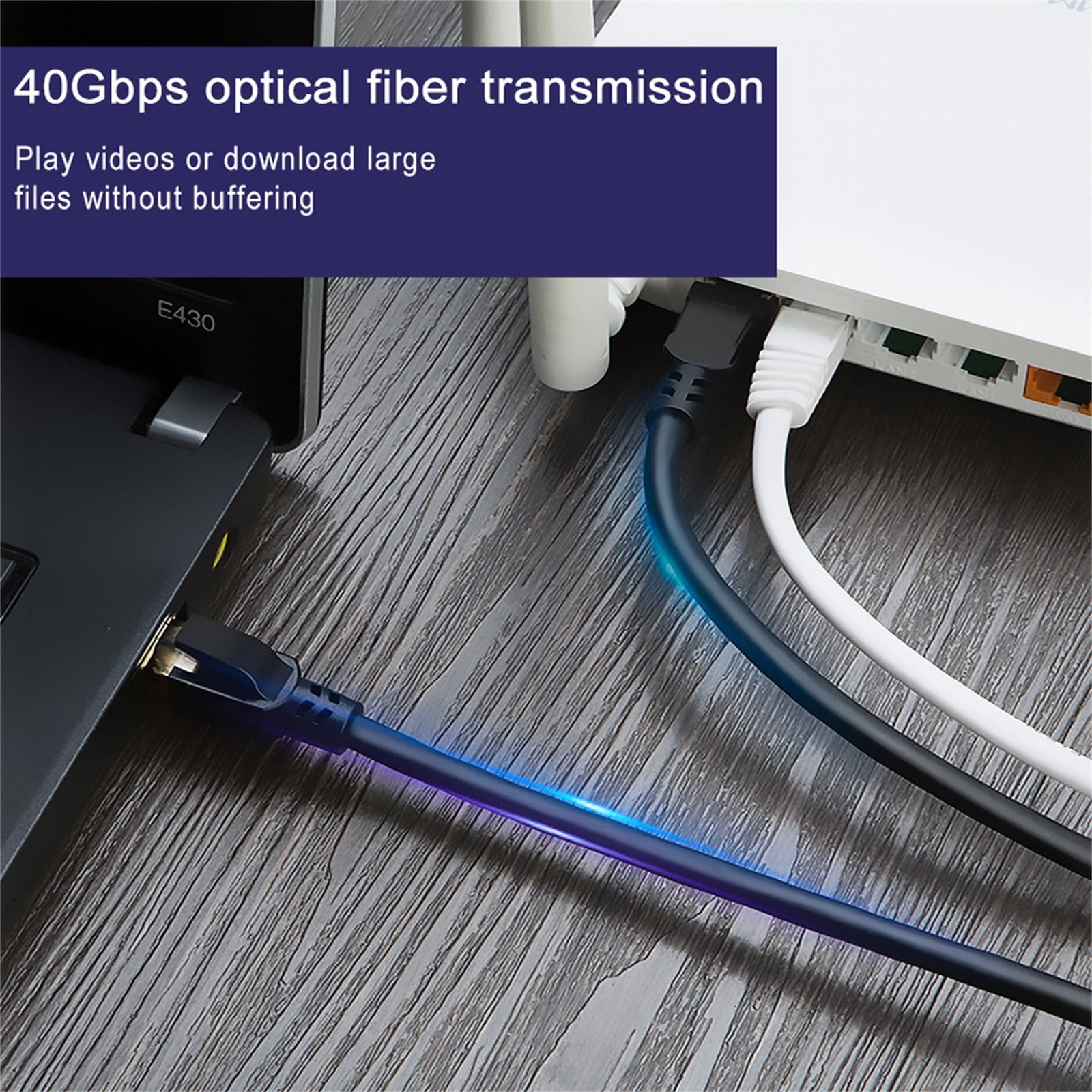 1Pcs Ethernet Splitter - RJ45 1 to 3 Port Connector for Internet Cable, Gigabit Speed, Wide Compatibilities with Cat5/5e/6/7/8, Standard 8P8C for Home Office, Network Extension, Black