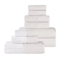 thumbnail image 2 of BNM Yarn Dyed Cotton 9 Piece Towel Set, Stone-White, 2 of 13