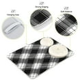 thumbnail image 3 of Iauyy Dish Drying Mat for Kitchen Counter, Super Absorbent & Hanging 16x18 / 18x24 Inch (S/M) Checkered One-piece, 3 of 8