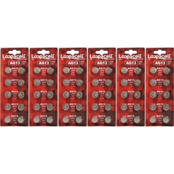 LOOPACELL 60 Batteries LR44 (A76, AG13) Alkaline Button Size Battery