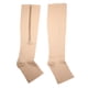 thumbnail image 1 of Calcetines deportivos de media pantorrilla con soporte para rodilla y cremallera, color piel, XXL, 1 of 14