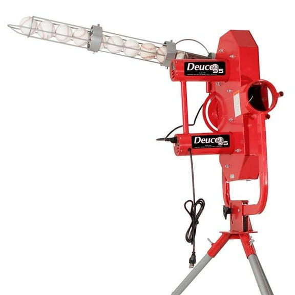95 mPH Deuce 2 Wheel Curveball Machine with Auto Ballfeeder