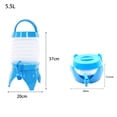 thumbnail image 5 of SPRING PARK 5.5L/7.5L Collapsible Water Container, Retractable Ultralight Water Storage Jug, Perfect for Outdoors Camping Hiking Emergency, 5 of 7
