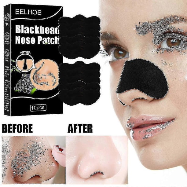 Black Pig Nose Bamboo Charcoal Patches Comedo Removal Nose Mask Tear Off Nose Pore Cleaning Stickers