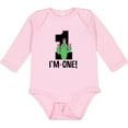 thumbnail image 3 of Inktastic 1st Birthday Cactus Cute Girls 1 Year Old Girls Long Sleeve Baby Bodysuit, 3 of 5