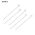 thumbnail image 3 of Uxcell 200Pcs Flat Head Pins for Jewelry Making 35mm Brass Flat Head Pins Jewelry Head Pins 20 Gauge Silver, 3 of 5