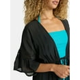thumbnail image 3 of Time and Tru Women's and Women's Plus Chiffon Kimono Coverup, Sizes XS-3X, 3 of 4