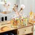 thumbnail image 3 of Yayeee 2 Pack Qtip Holder Bathroom Cotton Swab Canister with Lid Clear Dispenser Set, Candy Lemon, 3 of 6