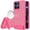 Hotpink, variant on For Motorola Moto G 5G 2025 / 2026 / G Play 2026 Matte Magnetic Hybrid with Metal Kickstand Case - Cosmic Orange