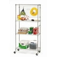 thumbnail image 2 of Seville Classics 4-Tier Commercial NSF Shelving, Chrome, 36" x 18" x 72", 2 of 4