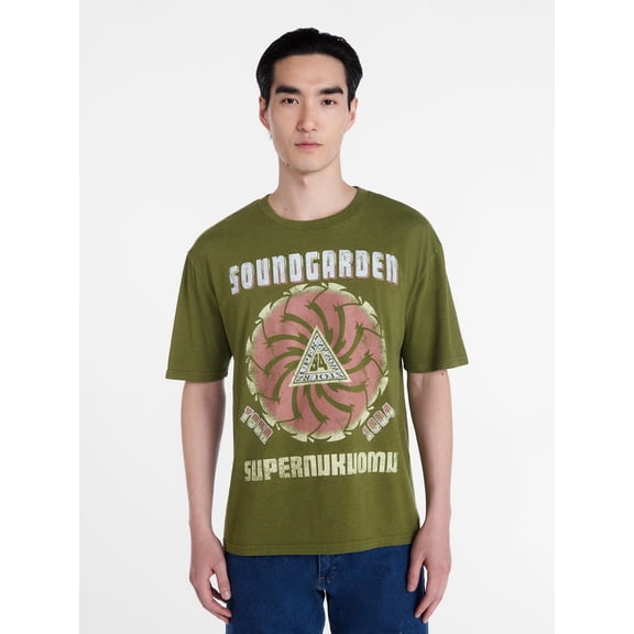 Soundgarden Men's and Big Men's Graphic Tee with Short Sleeves, Sizes XS-3XL