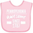 thumbnail image 3 of Inktastic Pennsylvania Awesome Since 1787 Boys or Girls Baby Bib, 3 of 4