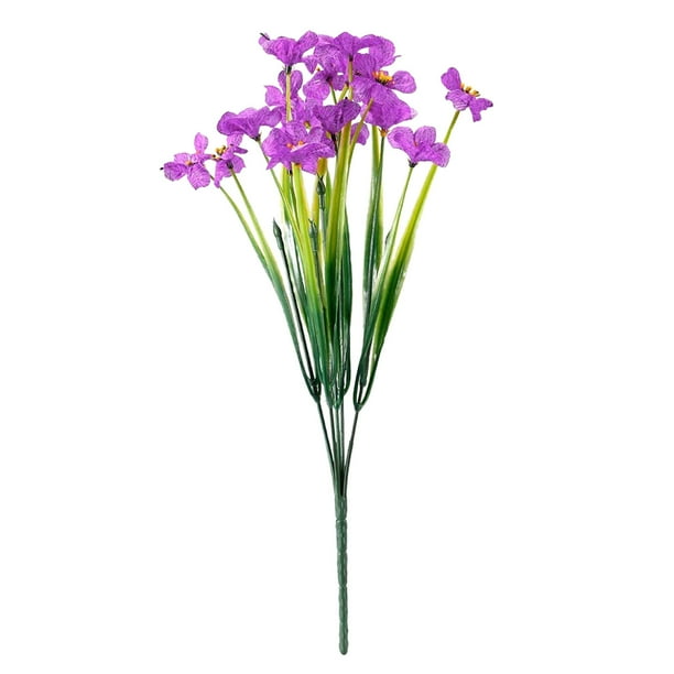 onlyliua Ofertas Flash Flores Artificiales, 6 Paquetes, Flores Falsas Que No Se Decoloran, Plantas de Plástico Sintético