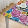 thumbnail image 5 of HAOXIT Edge Fitted Table Cover Square, Pattern Printed on Polyester Table Cloth, for Kitchen Dining Party Patio Tabletop Decoration, Fit for Square Table 52*52, 5 of 8