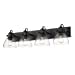 thumbnail image 3 of Golden Lighting 3118-BA4 BLK-SD Hines 4 Light Bath Vanity, Matte Black, 3 of 12