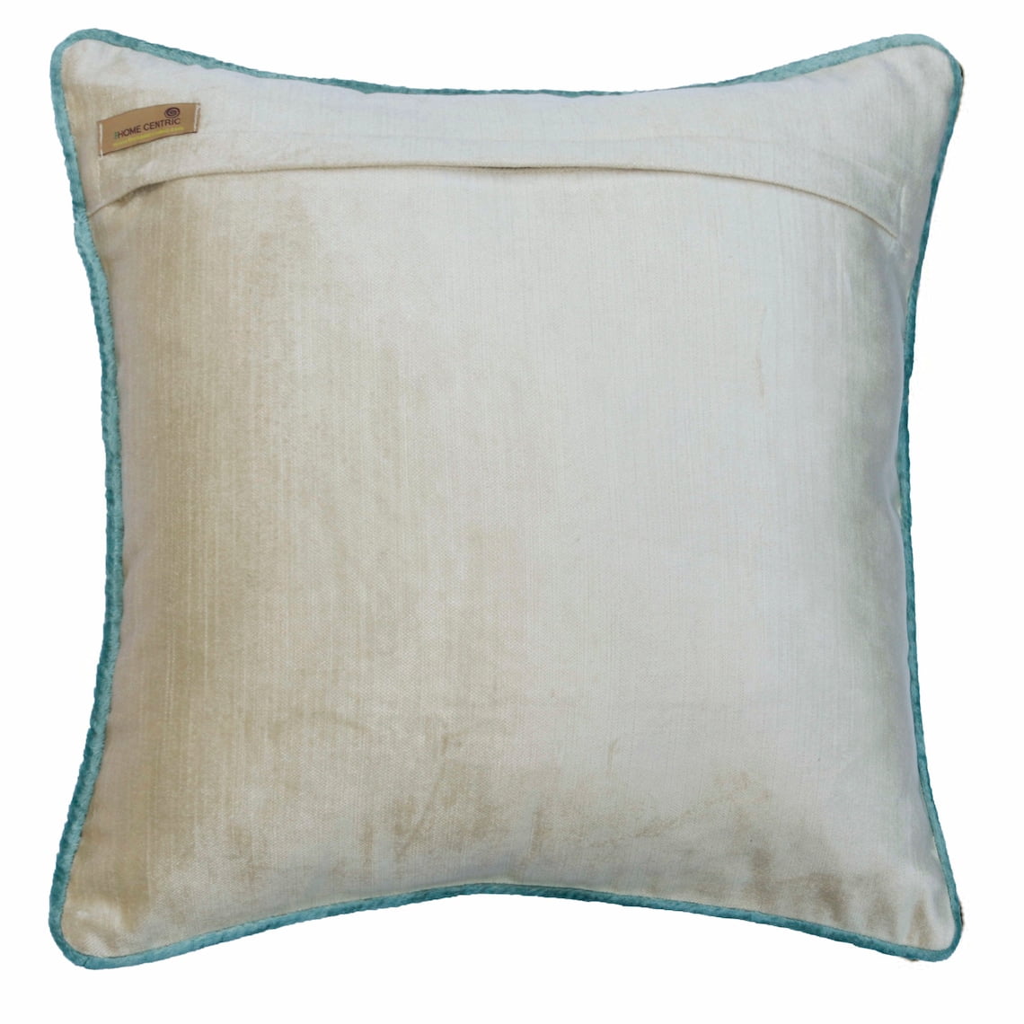 Cushion Cover For Sofa, Decorative Blue 24"x24" (60x60 cm) Throw Pillow Cover&nbsp;For Sofa, Velvet Applique Pillowcase&nbsp;With Zipper, Floral Pattern Contemporary Style - Blue Scent