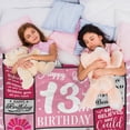 thumbnail image 5 of 18th Birthday Gifts for Her, Pink Blanket Birthday Gifts for 18 Year Old, 18th Birthday Decorations for Girl, Blanket Birthday Presents for Teen Girls Age 18, Double Digits Birthday Blanket 50"X60", 5 of 6