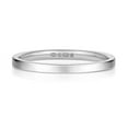 thumbnail image 2 of 9k White Gold 1.7mm Flat Court Comfort Men/Women Wedding Band/Ring, 2 of 2