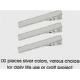 thumbnail image 3 of 100 Pack Plain Silver Duckbill Alligator Metal Hair Clips Crocodile Clips Hair Pins Sectioning Curl Clips Small Barrettes Craft DIY Accessories for Women (45mm), 3 of 4