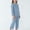 Blue, variant on Girls Boys Outfits 2PC Comfy Casual Solid Modal Long Sleeve Pullover Top Capri Pants Sets Loungwear Sleepwear Blue 2-3 Years
