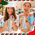 thumbnail image 6 of 8 PCS Christmas Straw Topper, Straws Cover for Stanley 30&40 Oz Tumbler, Cute Christmas Straws Caps in Various Shapes, Drinking Straw Tip Covers for 0.4 Inch/10 mm Straw, 6 of 10