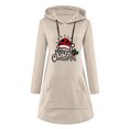 thumbnail image 5 of Vestidos de Navidad Para Mujer Elk Santa Print Pullover Dress Con Bolsillo Otoño Invierno Manga Larga Casual Sudadera Vestido Odeerbi  ODB202785, 5 of 5