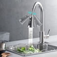 thumbnail image 1 of Kitchen Faucet Sprayer Head 3-Function Splash-proof Tap Sprayer Nozzle with Adapter 360-Degree Sink Pull Out Spray Replacement Heads for FM22/M24 Connector, 1 of 10