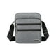 thumbnail image 2 of Riñonera Deportiva Multibolsillos, Correa Ajustable, Tejido Resistente, 23 X 20 X 8 Cm, Gris, Azul y Negro. Almacenamiento Portátil para Teléfono, Llaves y Tarjetas., 2 of 6